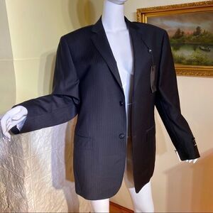 BNWT Andrew Fezza Slim Fit 100% Wool $495 Jacket 42S